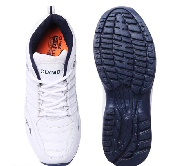 CLYMB Clymb Walking Shoes For Men  - White, IND-8