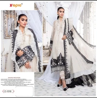 Kashvi Attractive Semi-Stitched Suits - Semi-stitched, White