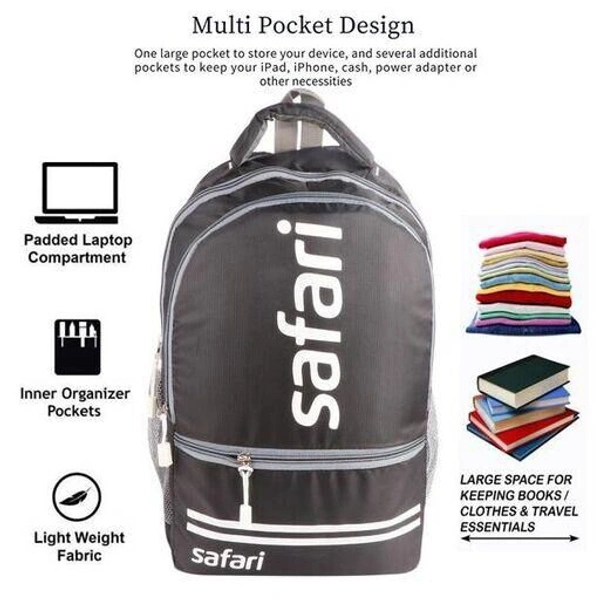 SAFARI 32 Ltrs Blue Casual/School/College Backpack  - Mine Shaft, Free Size
