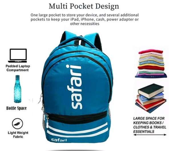 SAFARI 32 Ltrs Blue Casual/School/College Backpack  - Matisse, Free Size