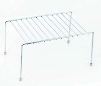 2pcs Stainless Steel Kitchen Dish Rack Expandable Storage Shelves for Kitchen Cabinets Multipurpose Organizer Extend Up to 580 mm with Anti-Rust Nano Coating (Pack of 2) - Free Size
