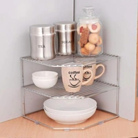 Nexo Stainless Steel Chakla Belan Corner Kitchen Rack/Utensil Holder/Corner Shelf (30x30x30 cm, Silver) - Free Size