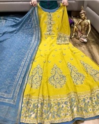 Dupatta Set - XXL, Gold