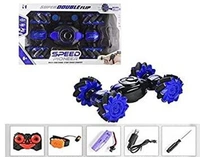Kid's Speed Pioneer RC Car Stunt Remote Control Twisting Drift 2.4GHz Gesture Sensor Watch Control Off Road Vehicle Toy Cars Flips with Lights Music (Big ) - Free Size
