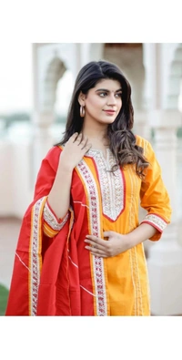 Trendy Petite Women Kurta Sets - l, Hot Cinnamon