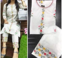 Abhisarika Superior Women Kurta Sets - Yellow White, S