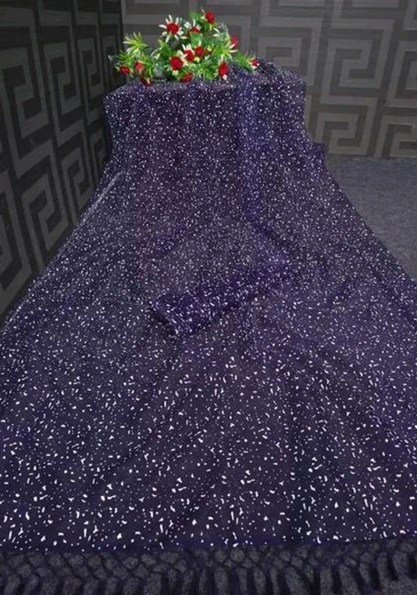 Net Adrika Pretty Sarees - Nevy Blue, Free Size