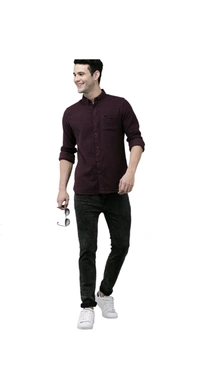THE BEAR HOUSE  The Bear House Purple Button Down Collar Shirt - Purple, M
