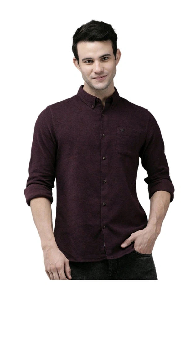 THE BEAR HOUSE  The Bear House Purple Button Down Collar Shirt - Purple, L