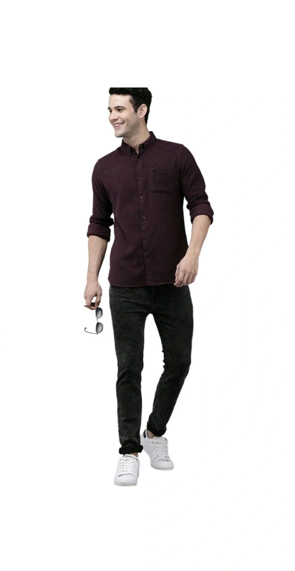 THE BEAR HOUSE  The Bear House Purple Button Down Collar Shirt - Purple, XL