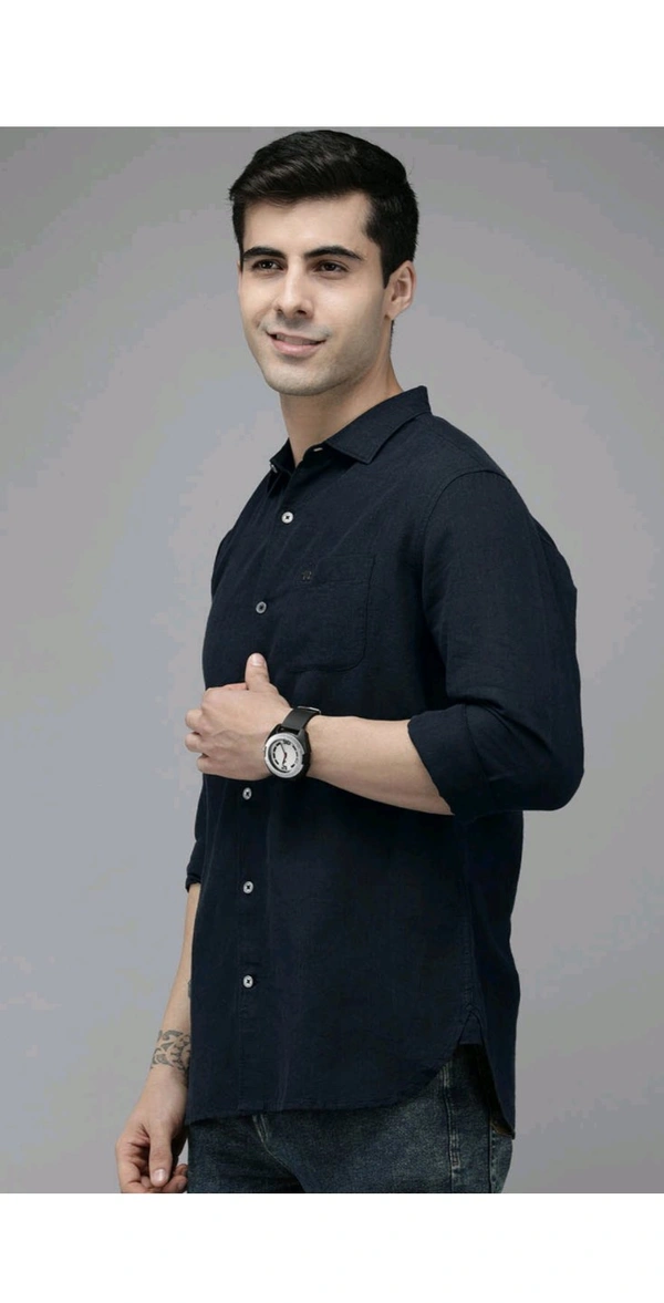 THE BEAR HOUSE  The Bear House Navy Slim Fit Shirt - Jaguar, XL