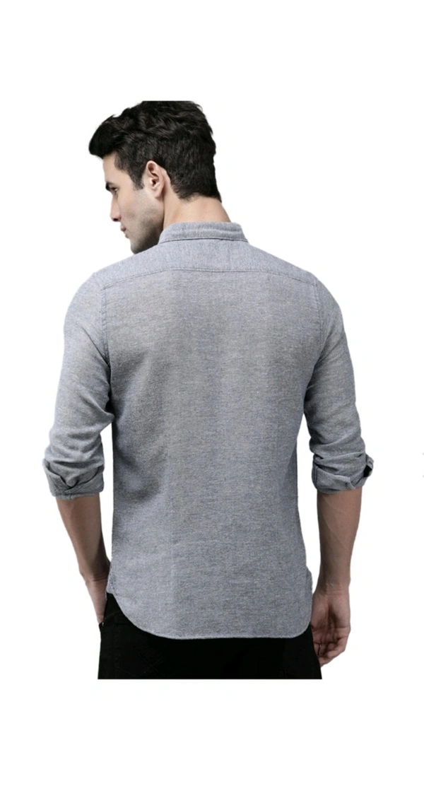 THE BEAR HOUSE  The Bear House Light Grey Full Sleeve Shirt  - Gray, XL