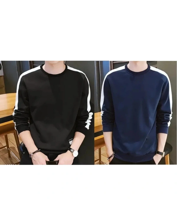 Stylish Printed Cotton Men's T-Shirt Pack Of 2 - S