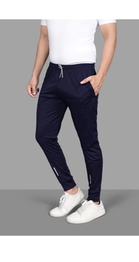 Pack Of 2 Solid Men Navy Blue,Grey Track Pants (Lower) - 32