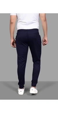 Pack Of 2 Solid Men Navy Blue,Grey Track Pants (Lower) - 34
