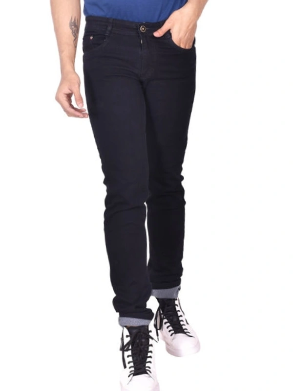 Fashionable Glamorous Men Jeans - Black, 28
