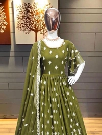 Classic Glamorous Women Gowns - Free Size, Crete