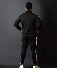 Black Track Suit For Men - XXL