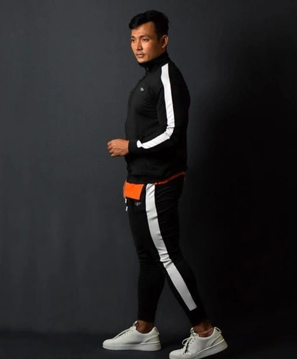 Black Track Suit For Men - XXL