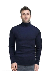 FV-Men Turtle Neck/High Neck Tshirt Sweatshirt - XL