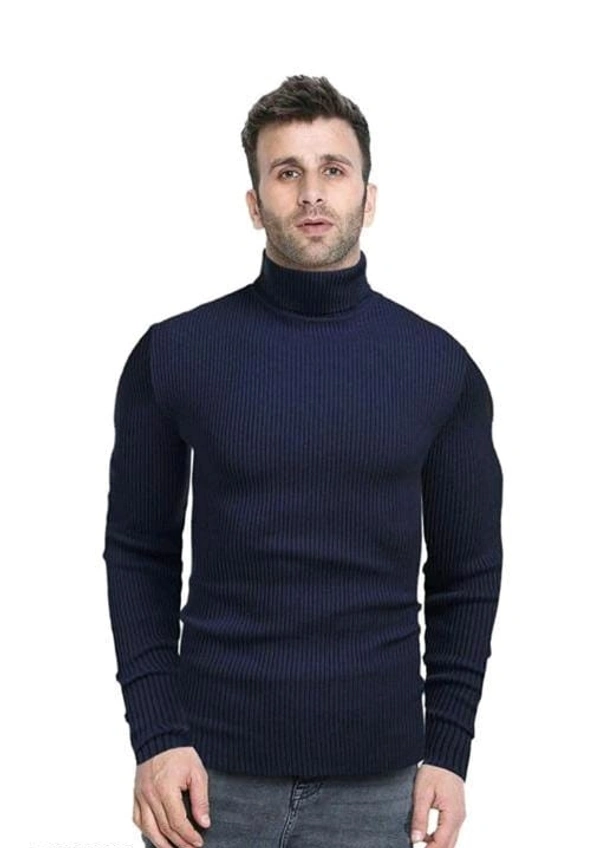 FV-Men Turtle Neck/High Neck Tshirt Sweatshirt - XL