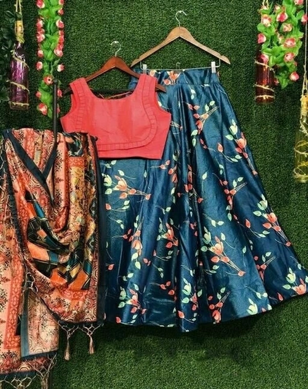 Printed Lehenga Choli For Woman - Unstitched
