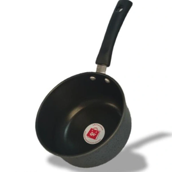 Premium Quality Hard Anodised Non Stick Sauce Pan 16cm,1.5 Litre - Black, 1.5 Litre