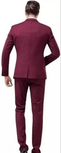Solid Single Breasted Festive & Wedding Men  Full Sleeve Blazer  - Solid Pink, S