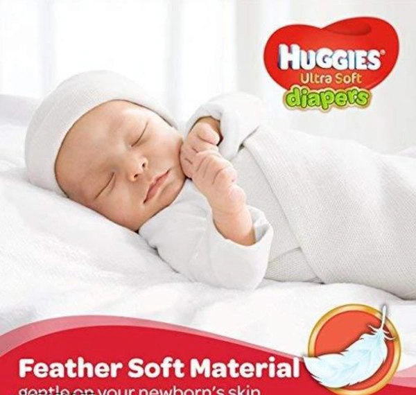 Huggies Ultra Soft Extra Small/ New Born Baby Tape Diapers NB/XS 22 Pcs(Pack of 3) - New Born/XS