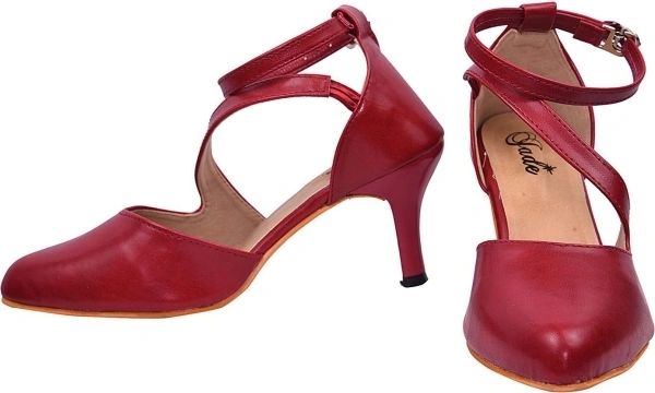 Jade Women Maroon Heels - Maroon, IND-6
