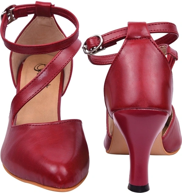 Jade Women Maroon Heels - Maroon, IND-7