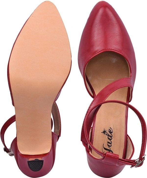 Jade Women Maroon Heels - Maroon, IND-8
