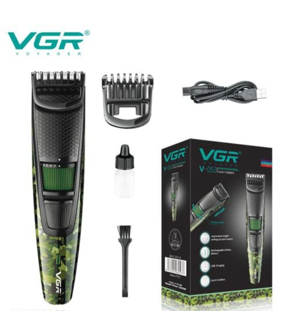 VGR Trimmers| VGR V-053 Professional Beard/Hair Trimmer for Men (Army Prints)  - Free Size