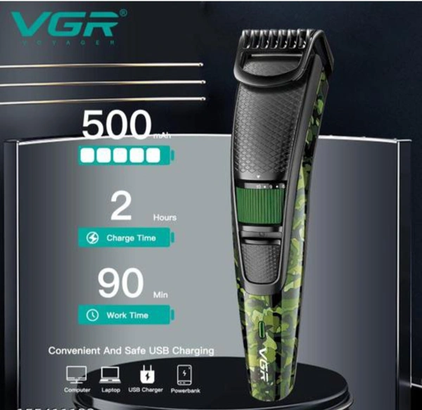 VGR Trimmers| VGR V-053 Professional Beard/Hair Trimmer for Men (Army Prints)  - Free Size