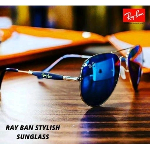 Ray Ban Sunglasses RAY BAN Sunglass Sungoggles For Men's Women's Unisex. - Blue, Free Size