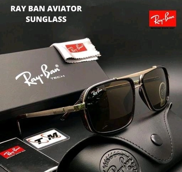 Ray Ban Sunglasses RAY BAN Sunglass Sungoggles For Men's Women's Unisex. - Black, Free Size