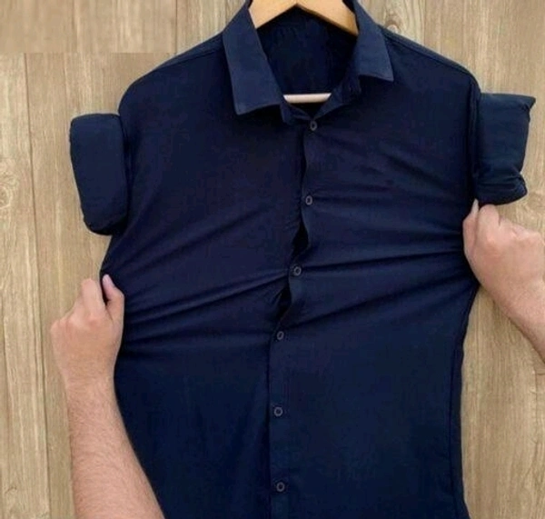 Urbane Ravishing Men Shirts - Navy Blue, L