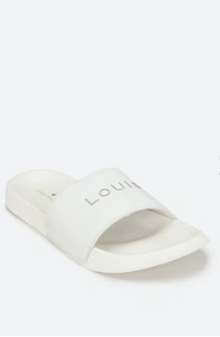 LOUIS PHILIPPE brand Print Slip-on-flip-flops - White, 9