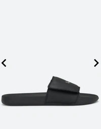 LOUIS PHILIPPE brand Print Slides flip-flops - Black, 11
