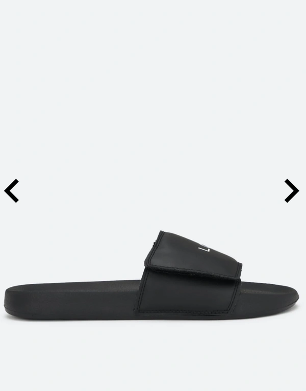 LOUIS PHILIPPE brand Print Slides flip-flops - Black, 11