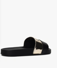 Carlton London Slides With Typography  - Black, 3