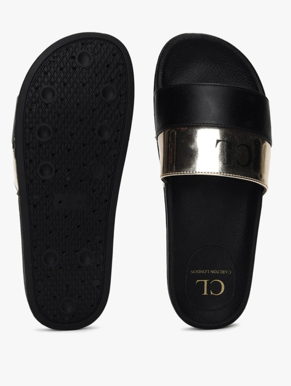 Carlton London Slides With Typography  - Black, 5
