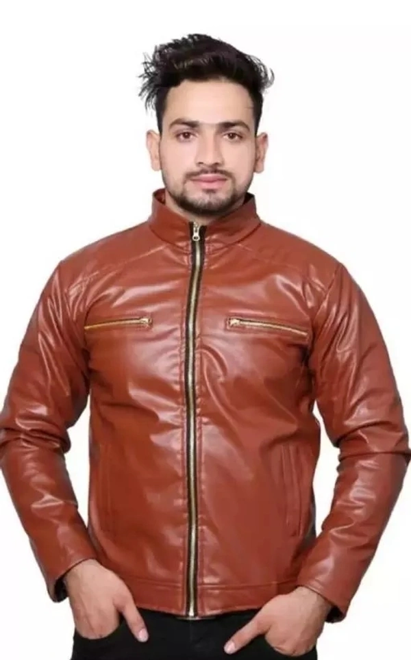 jacket for men/leather jacket - L