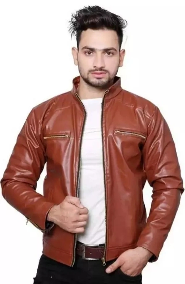 jacket for men/leather jacket - L