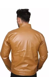 jacket for men/leather jacket - Pirate Gold, L