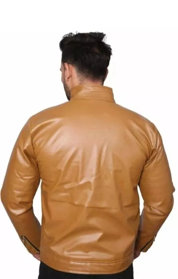 jacket for men/leather jacket - Pirate Gold, L