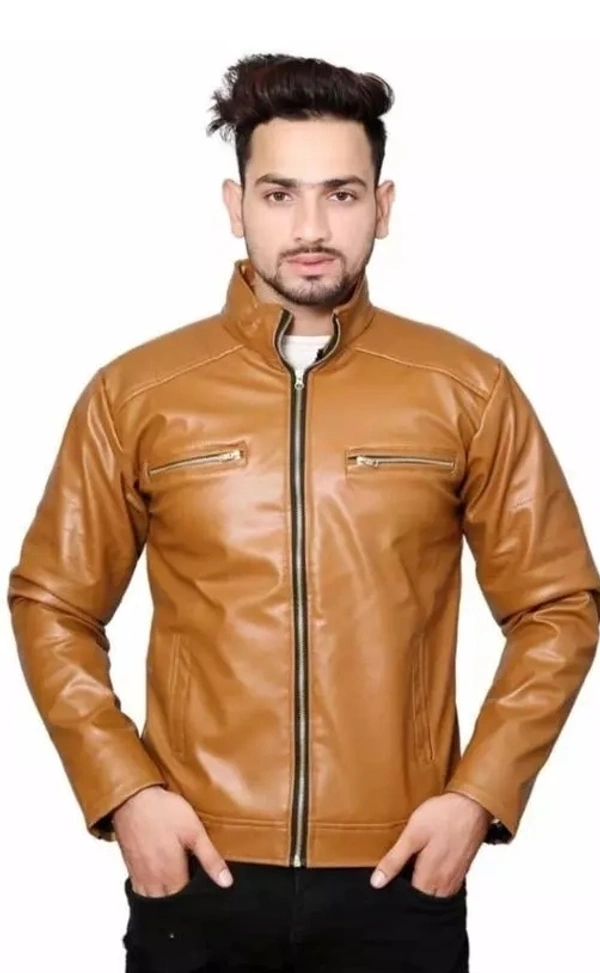 jacket for men/leather jacket - Pirate Gold, XL