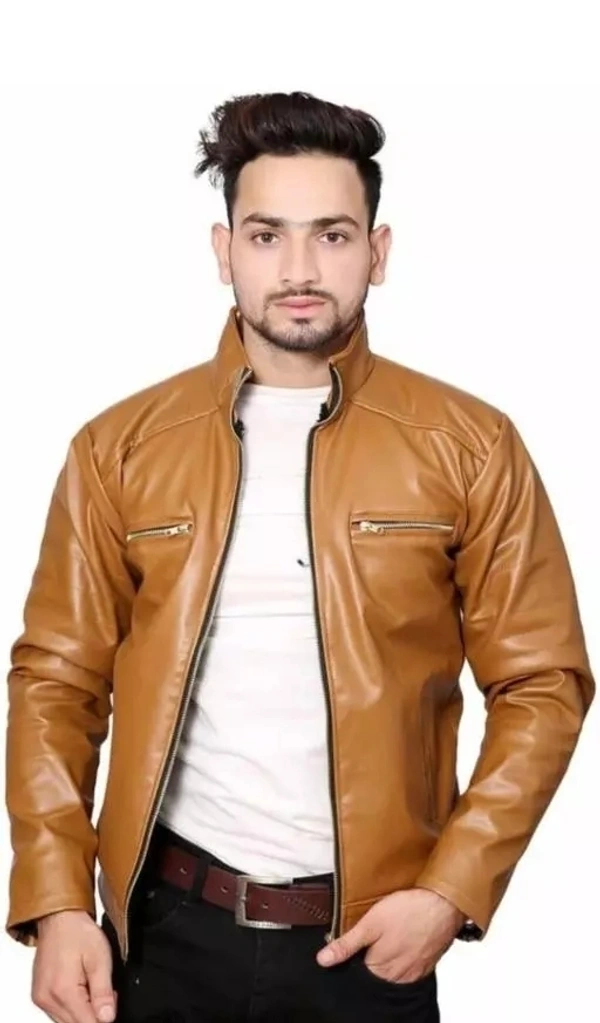 jacket for men/leather jacket - Pirate Gold, XL