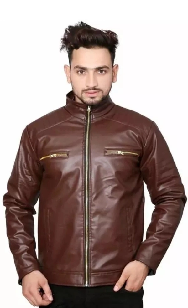 jacket for men/leather jacket - Carnaby Tan, XL
