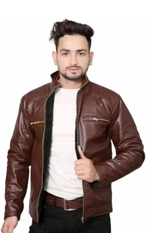 jacket for men/leather jacket - Carnaby Tan, XL